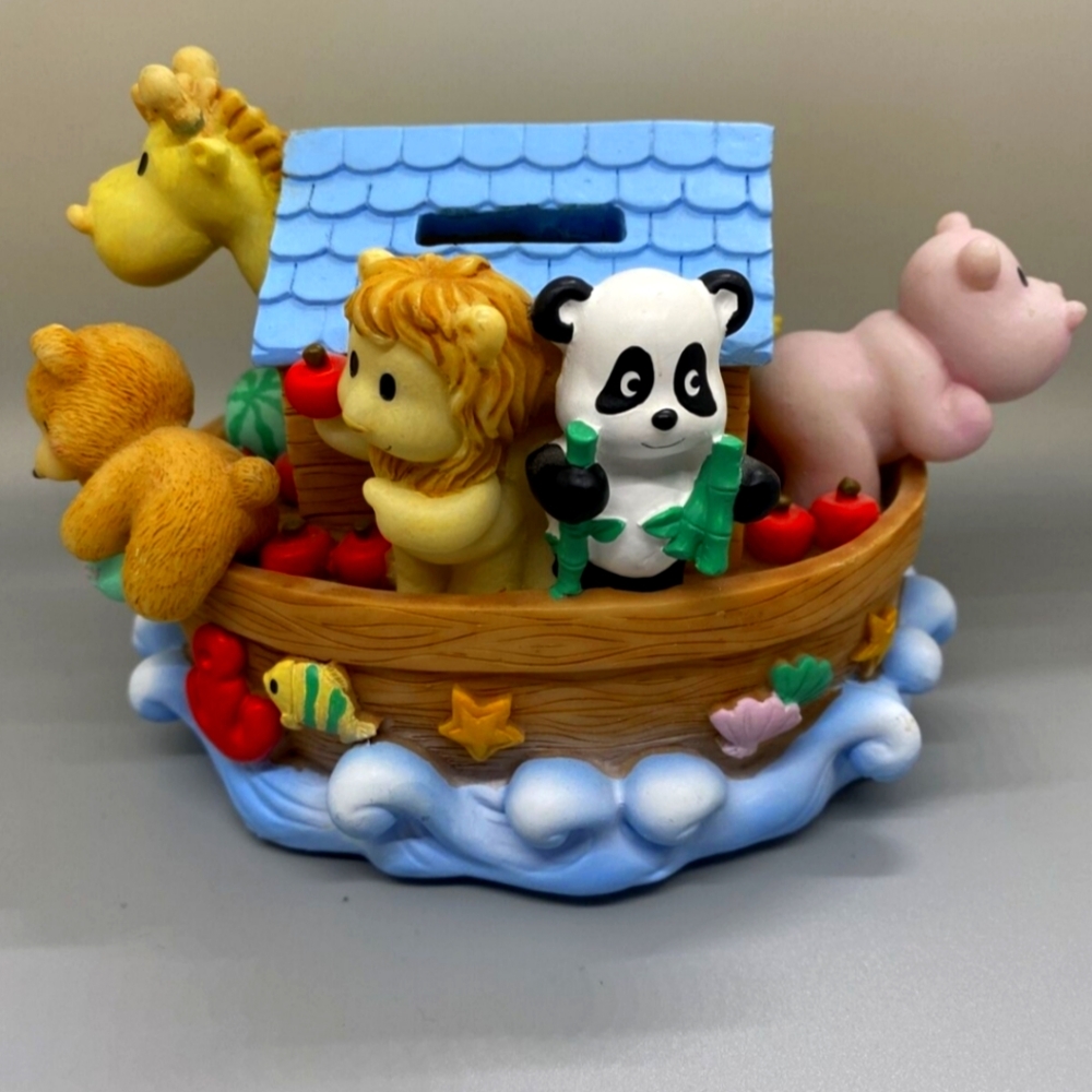 Noah's Ark Children animals Porcelain Piggy Bank